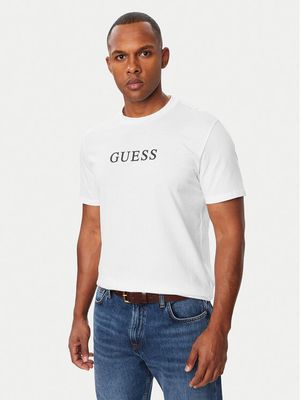 T-shirt męski w stylu młodzieżowym Guess ze sklepu: MODIVO w kategorii: T-shirty męskie - zdjęcie WP-EBWP-BKLVO-LN0_0000305902238