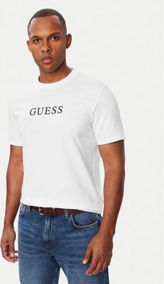 T-shirt męski w stylu młodzieżowym Guess ze sklepu: MODIVO w kategorii: T-shirty męskie - zdjęcie WP-EBWP-BKLVO-LN0_0000305902238