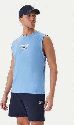 T-shirt męski na lato Reebok ze sklepu: MODIVO w kategorii: T-shirty męskie - zdjęcie WP-EBWP-BKLVO-LN0_0000305908100