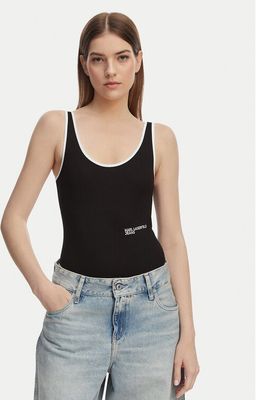 Bluzka damska letnia casual Karl Lagerfeld Jeans ze sklepu: MODIVO w kategorii: Bluzki damskie - zdjęcie WP-EBWP-BKLVO-LN0_0000305917812