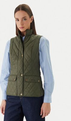 Kamizelka damska casual jesienna Barbour ze sklepu: MODIVO w kategorii: Kamizelki damskie
