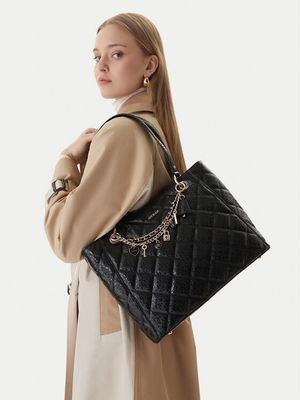 Shopper bag elegancka Guess ze sklepu: MODIVO w kategorii: Torby Shopper bag - zdjęcie WP-EBWP-BKLVO-LN0_0000305926296
