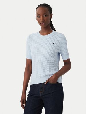 Sweter damski casualowy Tommy Hilfiger ze sklepu: MODIVO w kategorii: Swetry damskie - zdjęcie WP-EBWP-BKLVO-LN0_0000305942494