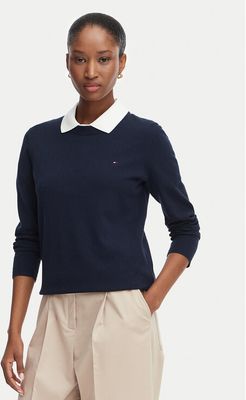 Sweter damski casual na zimę Tommy Hilfiger ze sklepu: MODIVO w kategorii: Swetry damskie - zdjęcie WP-EBWP-BKLVO-LN0_0000305942555