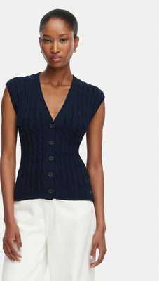 Kamizelka damska casual Tommy Hilfiger ze sklepu: MODIVO w kategorii: Kamizelki damskie - zdjęcie WP-EBWP-BKLVO-LN0_0000305942562