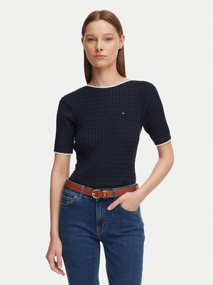 Bluzka damska na wiosnę Tommy Hilfiger ze sklepu: MODIVO w kategorii: Bluzki damskie - zdjęcie WP-EBWP-BKLVO-LN0_0000305942715