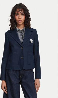 Tommy Hilfiger - Marynarka ze sklepu: MODIVO w kategorii: Marynarki damskie - zdjęcie WP-EBWP-BKLVO-LN0_0000305943330