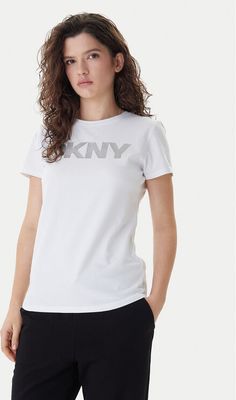 Bluzka damska na wiosnę w stylu młodzieżowym DKNY Sport ze sklepu: MODIVO w kategorii: Bluzki damskie - zdjęcie WP-EBWP-BKLVO-LN0_0000305943545