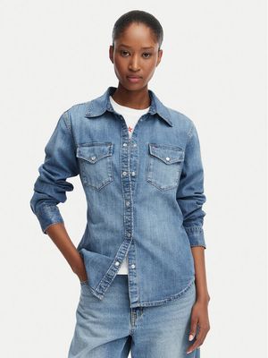 Koszula damska casual na wiosnę Tommy Jeans ze sklepu: MODIVO w kategorii: Koszule damskie - zdjęcie WP-EBWP-BKLVO-LN0_0000305946461