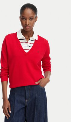 Sweter damski casual Tommy Jeans ze sklepu: MODIVO w kategorii: Swetry damskie - zdjęcie WP-EBWP-BKLVO-LN0_0000305946614