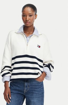 Sweter damski na zimę Tommy Jeans ze sklepu: MODIVO w kategorii: Swetry damskie - zdjęcie WP-EBWP-BKLVO-LN0_0000305946638