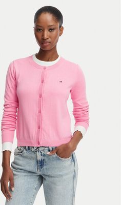 Sweter damski na zimę casual Tommy Jeans ze sklepu: MODIVO w kategorii: Swetry damskie - zdjęcie WP-EBWP-BKLVO-LN0_0000305946676