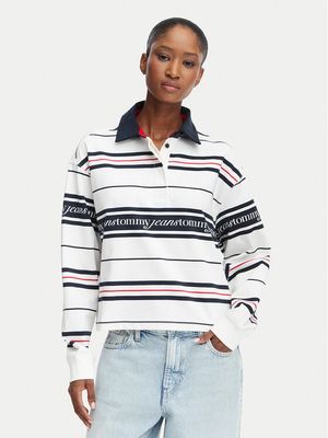 Bluzka damska Tommy Jeans ze sklepu: MODIVO w kategorii: Bluzki damskie - zdjęcie WP-EBWP-BKLVO-LN0_0000305946836