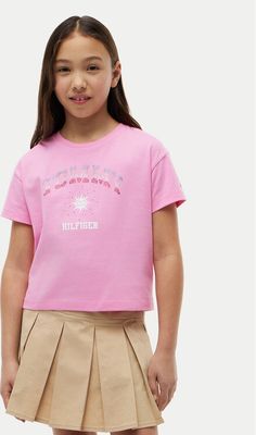 Bluzka dziewczęca na lato Tommy Hilfiger ze sklepu: MODIVO w kategorii: Bluzki dziewczęce - zdjęcie WP-EBWP-BKLVO-LN0_0000305948021