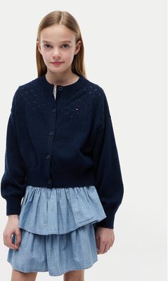 Sweter dziewczęcy jesienny Tommy Hilfiger ze sklepu: MODIVO w kategorii: Swetry dziewczęce - zdjęcie WP-EBWP-BKLVO-LN0_0000305948083