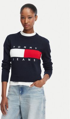 Sweter damski na zimę Tommy Jeans ze sklepu: MODIVO w kategorii: Swetry damskie - zdjęcie WP-EBWP-BKLVO-LN0_0000305948212