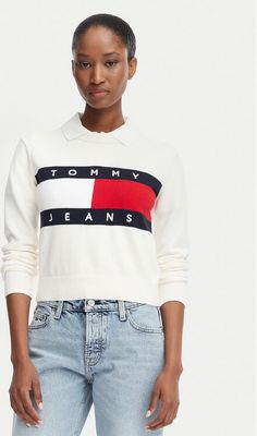 Sweter damski Tommy Jeans ze sklepu: MODIVO w kategorii: Swetry damskie - zdjęcie WP-EBWP-BKLVO-LN0_0000305948229
