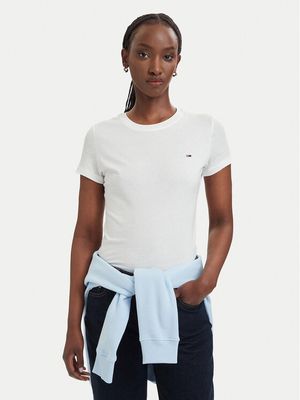 Bluzka damska na wiosnę Tommy Jeans ze sklepu: MODIVO w kategorii: Bluzki damskie - zdjęcie WP-EBWP-BKLVO-LN0_0000305948663