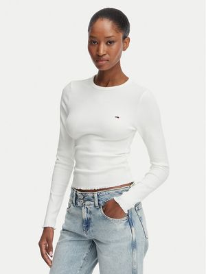 Tommy Jeans - Bluzka damska ze sklepu: MODIVO w kategorii: Bluzki damskie - zdjęcie WP-EBWP-BKLVO-LN0_0000305948748