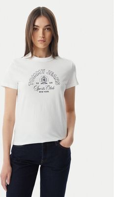 Bluzka damska na wiosnę Tommy Jeans ze sklepu: MODIVO w kategorii: Bluzki damskie - zdjęcie WP-EBWP-BKLVO-LN0_0000305948816