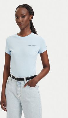 Bluzka damska na wiosnę Tommy Jeans ze sklepu: MODIVO w kategorii: Bluzki damskie - zdjęcie WP-EBWP-BKLVO-LN0_0000305948892