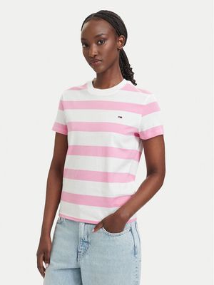 Bluzka damska wiosenna Tommy Jeans ze sklepu: MODIVO w kategorii: Bluzki damskie - zdjęcie WP-EBWP-BKLVO-LN0_0000305948953