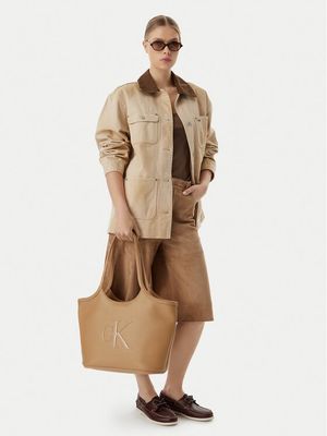 Shopper bag wakacyjna Calvin Klein ze sklepu: MODIVO w kategorii: Torby Shopper bag - zdjęcie WP-EBWP-BKLVO-LN0_0000305949677
