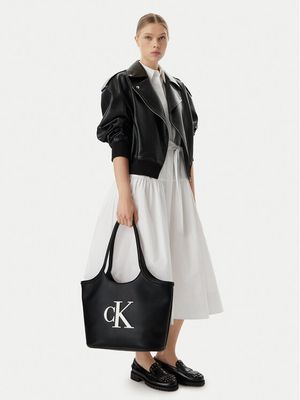 Shopper bag elegancka Calvin Klein ze sklepu: MODIVO w kategorii: Torby Shopper bag - zdjęcie WP-EBWP-BKLVO-LN0_0000305949684