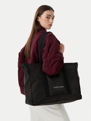 Shopper bag elegancka Calvin Klein ze sklepu: MODIVO w kategorii: Torby Shopper bag - zdjęcie WP-EBWP-BKLVO-LN0_0000305951847