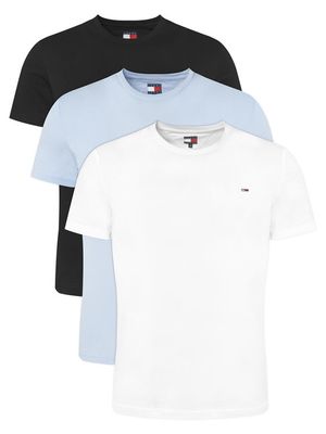 T-shirt męski casual na wiosnę Tommy Jeans ze sklepu: MODIVO w kategorii: T-shirty męskie - zdjęcie WP-EBWP-BKLVO-LN0_0000305953414
