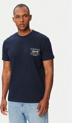 T-shirt męski na wiosnę Tommy Jeans ze sklepu: MODIVO w kategorii: T-shirty męskie - zdjęcie WP-EBWP-BKLVO-LN0_0000305953438