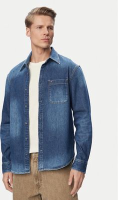 Koszula męska na jesień casualowa Tommy Jeans ze sklepu: MODIVO w kategorii: Koszule męskie - zdjęcie WP-EBWP-BKLVO-LN0_0000305953537