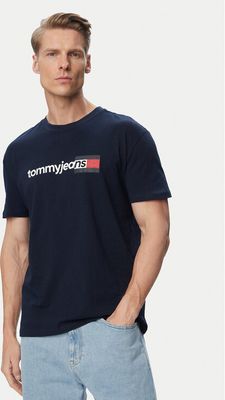 T-shirt męski wiosenny Tommy Jeans ze sklepu: MODIVO w kategorii: T-shirty męskie - zdjęcie WP-EBWP-BKLVO-LN0_0000305954114