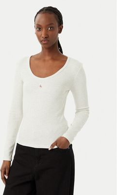 Bluzka damska na wiosnę casual Calvin Klein Jeans ze sklepu: MODIVO w kategorii: Bluzki damskie - zdjęcie WP-EBWP-BKLVO-LN0_0000305954923