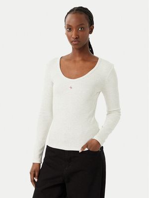 Bluzka damska na wiosnę casual Calvin Klein Jeans ze sklepu: MODIVO w kategorii: Bluzki damskie - zdjęcie WP-EBWP-BKLVO-LN0_0000305954923