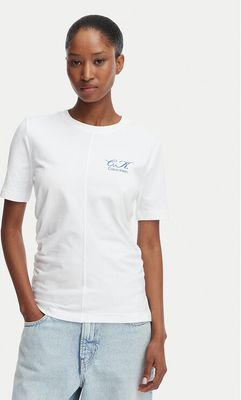 Bluzka damska na wiosnę Calvin Klein Jeans ze sklepu: MODIVO w kategorii: Bluzki damskie - zdjęcie WP-EBWP-BKLVO-LN0_0000305955043