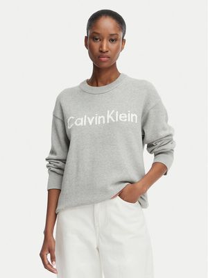 Sweter damski casualowy Calvin Klein Jeans ze sklepu: MODIVO w kategorii: Swetry damskie - zdjęcie WP-EBWP-BKLVO-LN0_0000305955142