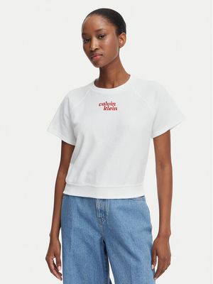 Bluzka damska w stylu młodzieżowym wiosenna Calvin Klein Jeans ze sklepu: MODIVO w kategorii: Bluzki damskie - zdjęcie WP-EBWP-BKLVO-LN0_0000305955500