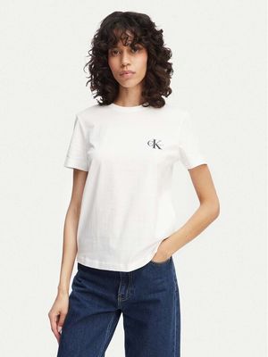 Bluzka damska w stylu młodzieżowym Calvin Klein Jeans ze sklepu: MODIVO w kategorii: Bluzki damskie - zdjęcie WP-EBWP-BKLVO-LN0_0000305955623
