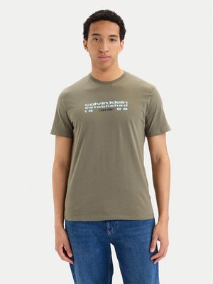 T-shirt męski młodzieżowy Calvin Klein Jeans ze sklepu: MODIVO w kategorii: T-shirty męskie - zdjęcie WP-EBWP-BKLVO-LN0_0000305956972