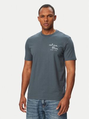 T-shirt męski na wiosnę Calvin Klein Jeans ze sklepu: MODIVO w kategorii: T-shirty męskie - zdjęcie WP-EBWP-BKLVO-LN0_0000305957085
