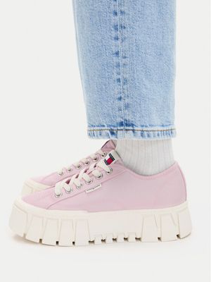 Buty sportowe damskie na wiosnę Tommy Jeans ze sklepu: MODIVO w kategorii: Buty sportowe damskie - zdjęcie WP-EBWP-BKLVO-LN0_0000305963260
