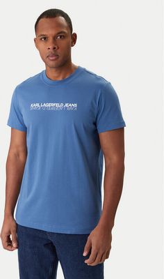 T-shirt męski młodzieżowy Karl Lagerfeld Jeans ze sklepu: MODIVO w kategorii: T-shirty męskie - zdjęcie WP-EBWP-BKLVO-LN0_0000305965271