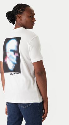 T-shirt męski w stylu młodzieżowym Karl Lagerfeld Jeans ze sklepu: MODIVO w kategorii: T-shirty męskie - zdjęcie WP-EBWP-BKLVO-LN0_0000305965332