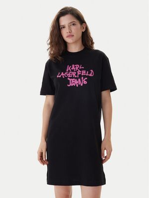 Sukienka casualowa Karl Lagerfeld Jeans ze sklepu: MODIVO w kategorii: Sukienki - zdjęcie WP-EBWP-BKLVO-LN0_0000305965455