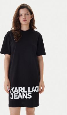 Sukienka prosta casual Karl Lagerfeld Jeans ze sklepu: MODIVO w kategorii: Sukienki - zdjęcie WP-EBWP-BKLVO-LN0_0000305965554