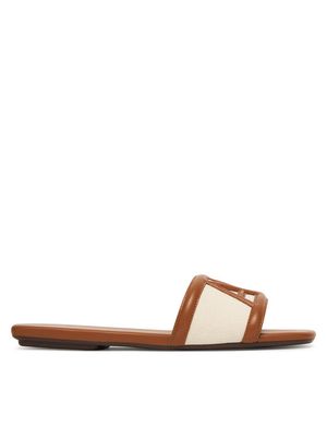 Klapki damskie na lato Armani Exchange ze sklepu: MODIVO w kategorii: Klapki damskie - zdjęcie WP-EBWP-BKLVO-LN0_0000305968555