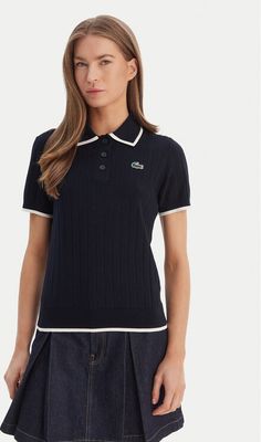 Bluzka damska Lacoste ze sklepu: MODIVO w kategorii: Bluzki damskie - zdjęcie WP-EBWP-BKLVO-LN0_0000305969620