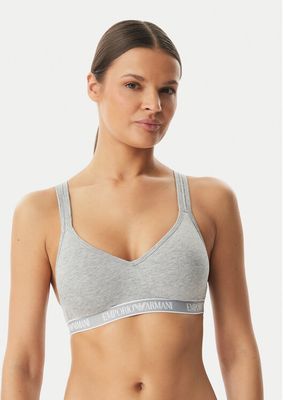 Biustonosz w sportowym stylu bez wzorów Emporio Armani Underwear ze sklepu: MODIVO w kategorii: Biustonosze - zdjęcie WP-EBWP-BKLVO-LN0_0000305972934