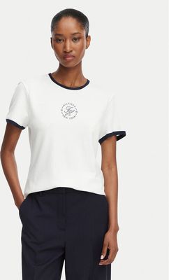 Bluzka damska na wiosnę młodzieżowa Tommy Hilfiger ze sklepu: MODIVO w kategorii: Bluzki damskie - zdjęcie WP-EBWP-BKLVO-LN0_0000305978080